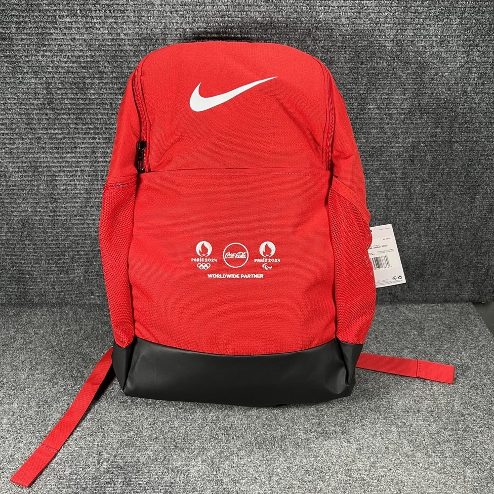 Paris 2024 Olympics Backpack One Size Red Nike Coca Cola Worldwide Partner